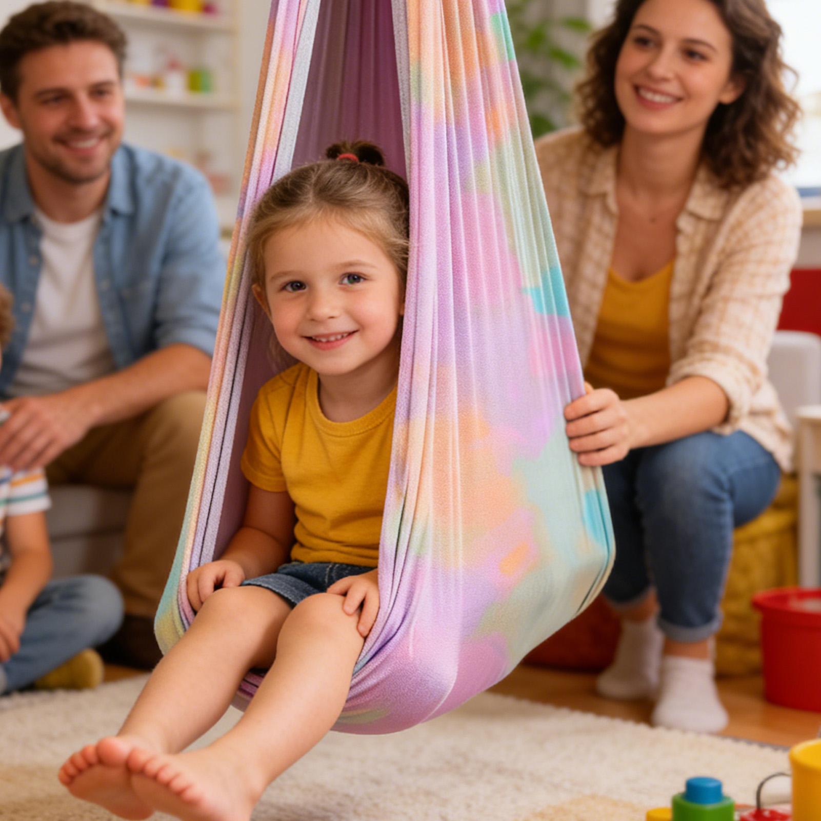 Kids Outdoor Hammock Chair - 子供用スイング 強力耐荷重 カドルチェア ヨガスイング 学校 教室