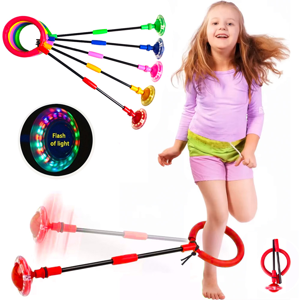 Kids Outdoor Swing - フラッシュ縄跳びボール子供片足屋外楽しいスポーツ子供ジャンプ力反応トレーニングスイングボール子供親ゲーム