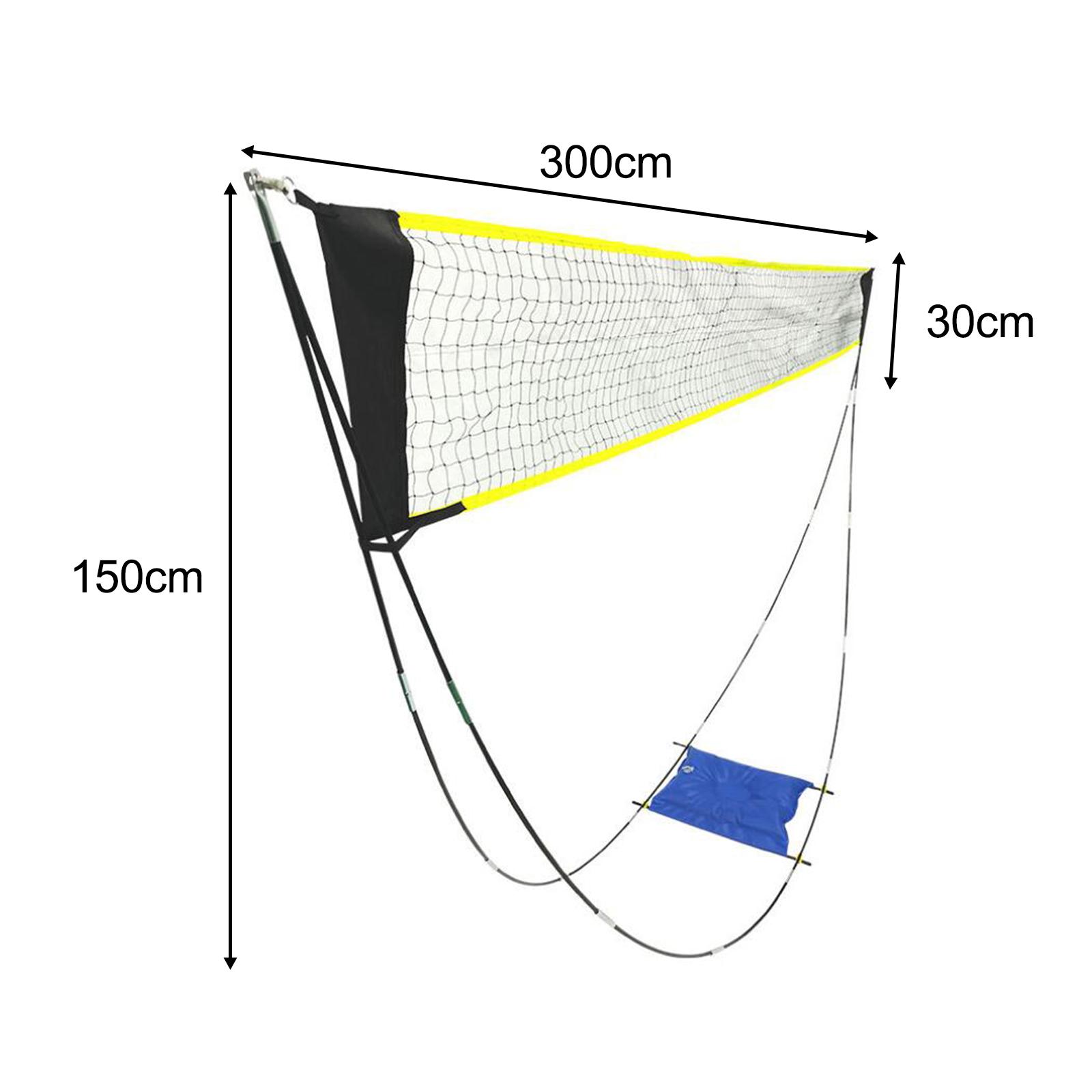 Kids Outdoor Volleyball Net - バドミントンネット 収納バッグ付き スポーツネット バレーボールネット 屋外用 サッカー