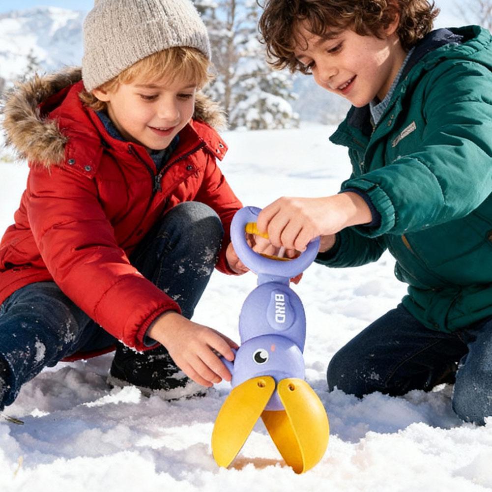 Kids Outdoor Yard Equipment - 雪玉メーカーおもちゃ - 子供と家族のための素早く簡単な冬の屋外おもちゃ - 庭での雪合戦用具、ビーチサンドボールメーカー