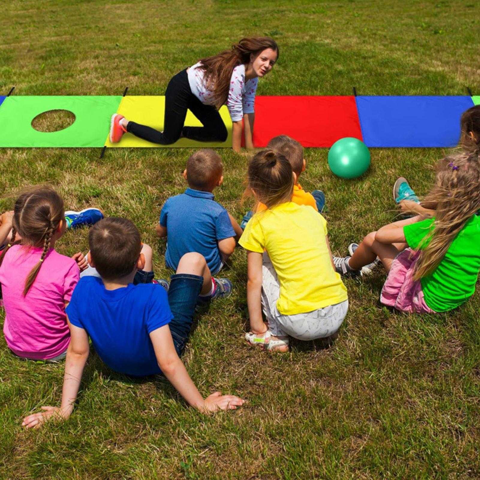 Kids Outdoor Yard Equipment - 子供のためのパラシュートをプレイ長方形ゲーム体操トレーニング器具のおもちゃ協力活動スポーツ屋外庭