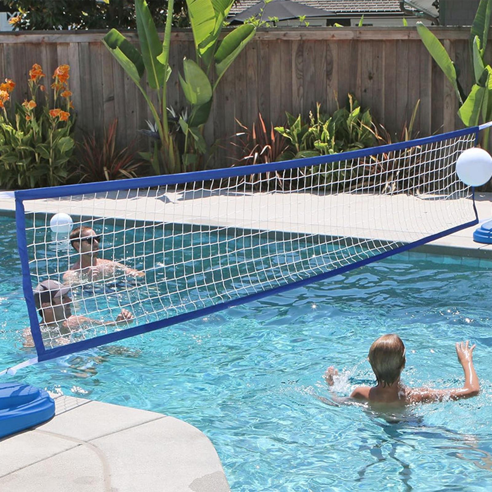 Kids Outdoor Volleyball Net - 水バレーボールネット スイミングプールバレーボールネット 交換用 調節可能なスポーツ玩具 屋外用 大人