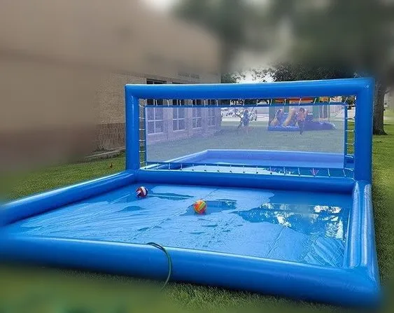 Kids Outdoor Volleyball Net - 2026年 ポータブル インフレータブル バレーボールコート 子供と大人向け 簡単設置