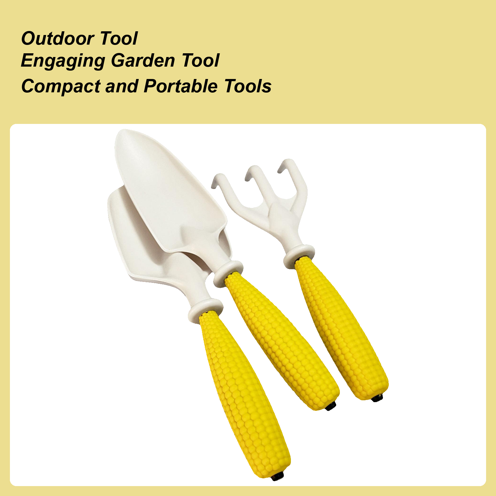 Kids Outdoor Yard Tools - 子供用ガーデニングツールセット、熊手、シャベル、植栽おもちゃ、初心者向け子供用ガーデンツール、家族、子供、女の子、庭、芝生、屋外用