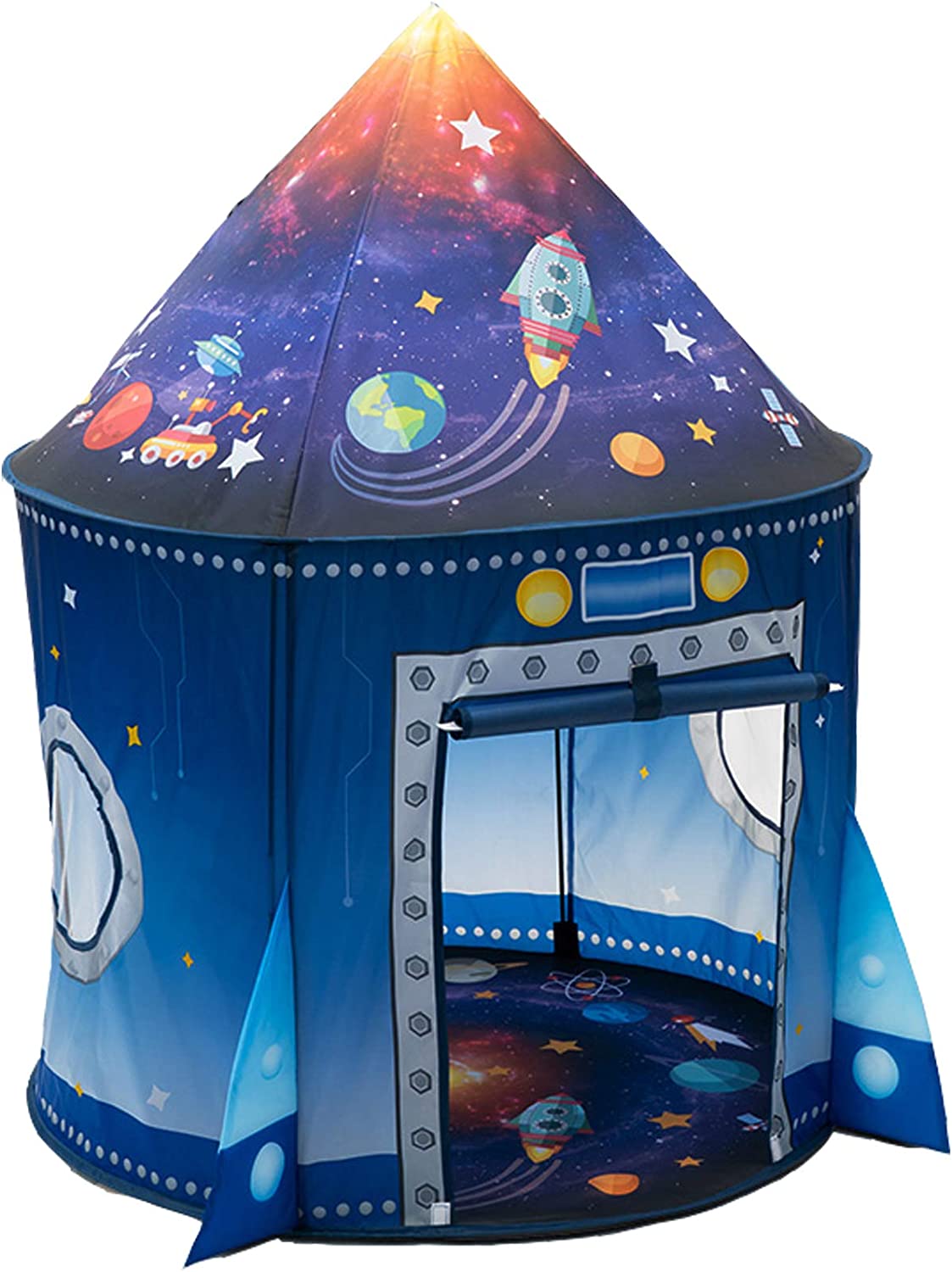 Kids Outdoor Daybed - ロケットシップ キッズテント ポップアッププレイおもちゃテント 子供用 大スペース 屋内ごっこ遊び小屋