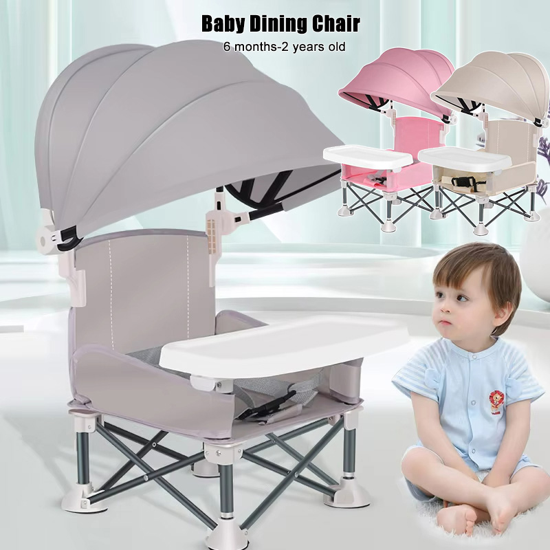 Kids Outdoor Dining Table - ベビー折りたたみダイニングチェアアルミ合金子供ダイニングテーブルポータブル小さな椅子子供のための屋外ビーチ旅行赤ちゃんの Saet