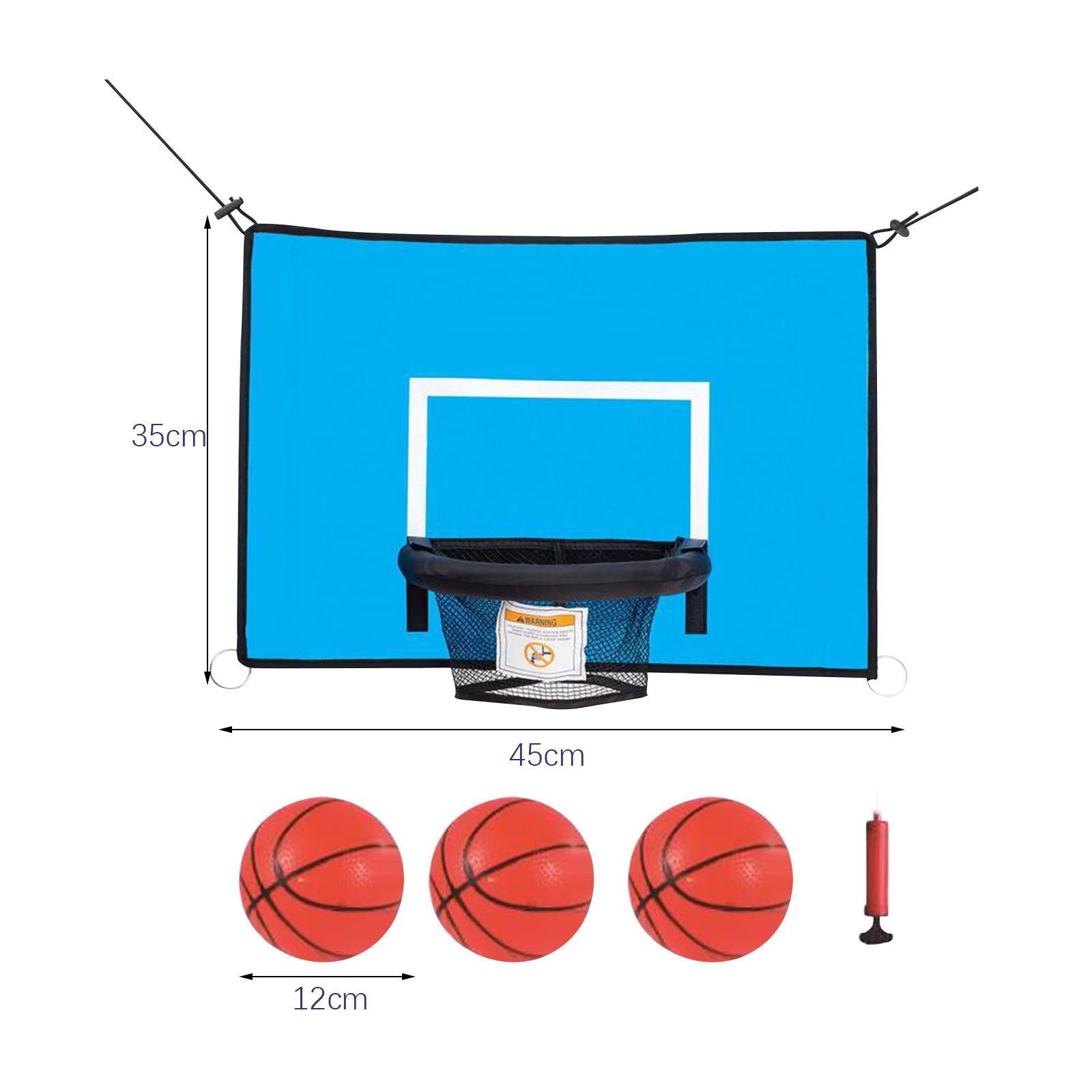 Kids Outdoor Trampoline - トランポリンバスケットボールフープ PVC アタッチメント子供用ダンキングバックボードおもちゃ屋外屋内スポーツゲームトランポリンアクセサリー用