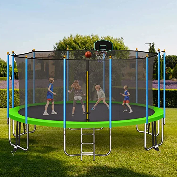 # 14FT ラウンドスプリングレストランポリン用安全囲いネ - Kids Outdoor Trampoline のレビューと価格
