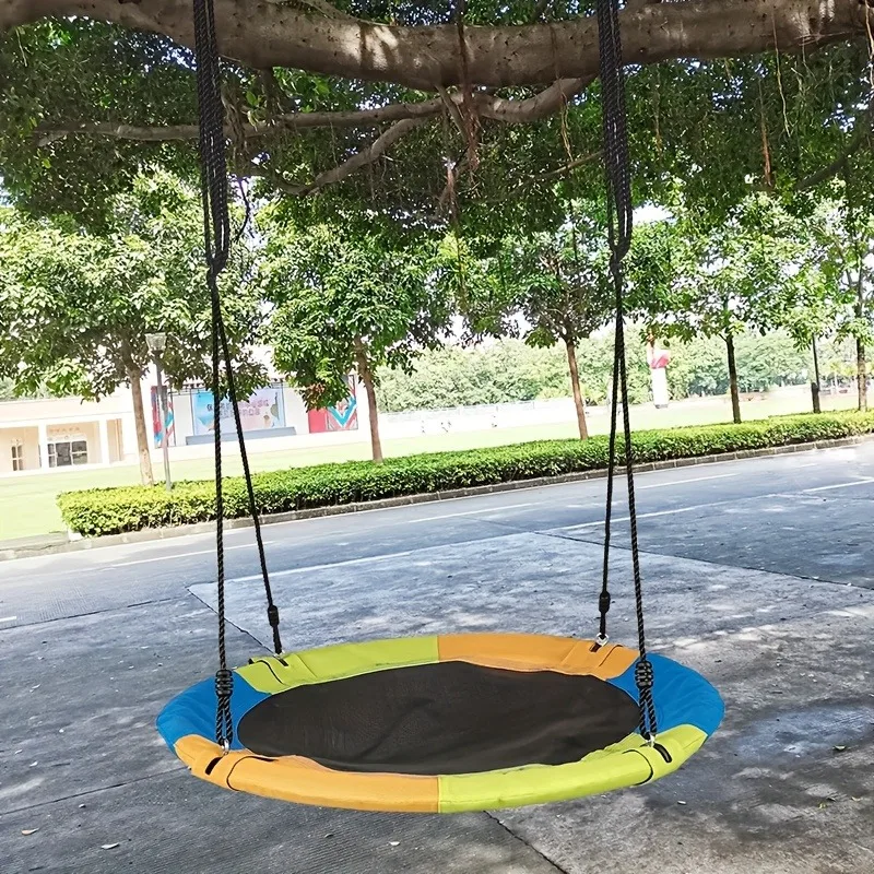 円形オックスフォードネットキャンバス子供用ハンモック吊り下げ - Kids Outdoor Swing のレビューと価格