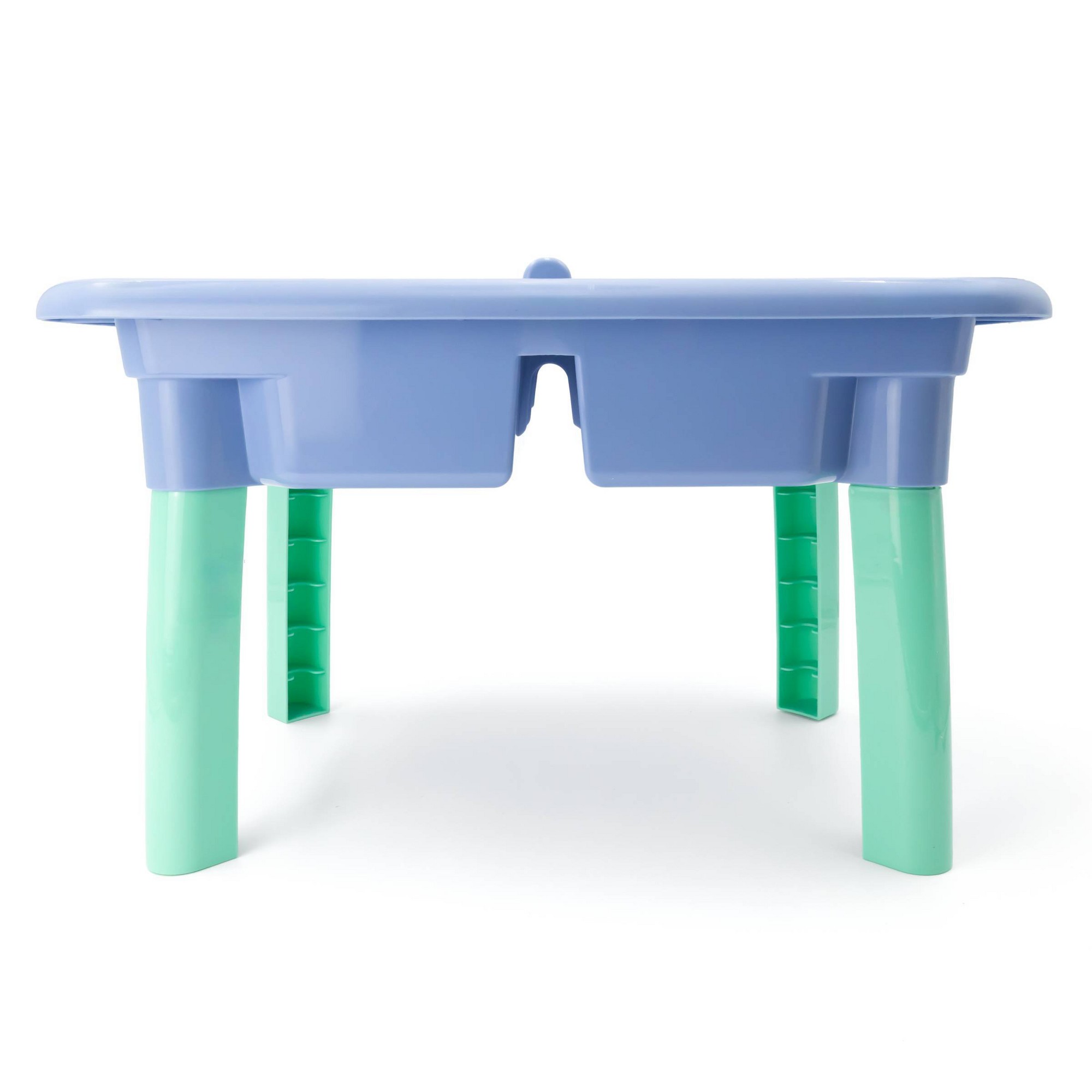 青い子供用砂場テーブル、頑丈な遊び場用ボウル付き、屋外裏庭ビ - Kids Outdoor Sensory Table のレビューと価格