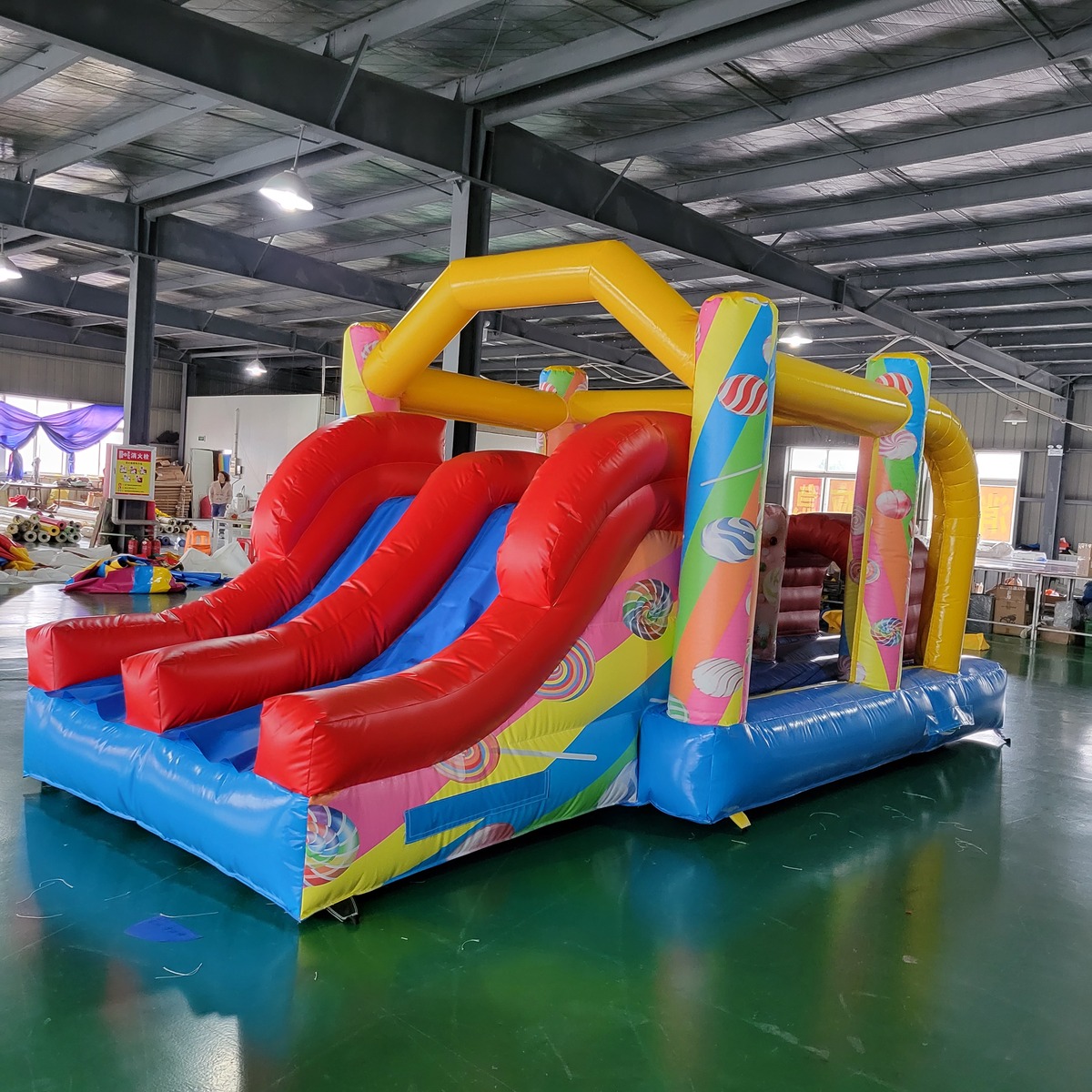 業務用PVCターポリン製子供用インフレータブルキャッスルトラ - Kids Outdoor Trampoline のレビューと価格