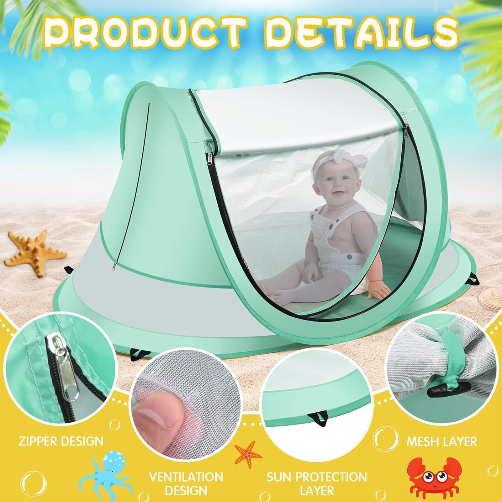 幼児用ビーチテント 屋外 ベビーシェード UVカット 折りた - Kids Outdoor Daybed のレビューと価格