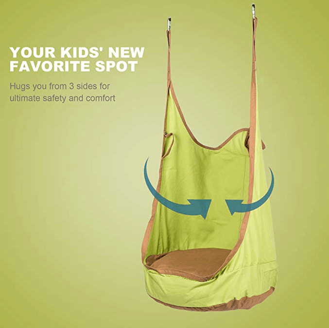 屋外カジュアル大人子供ポッドスイングシートハンモックチェア子 - Kids Outdoor Hammock Chair のレビューと価格