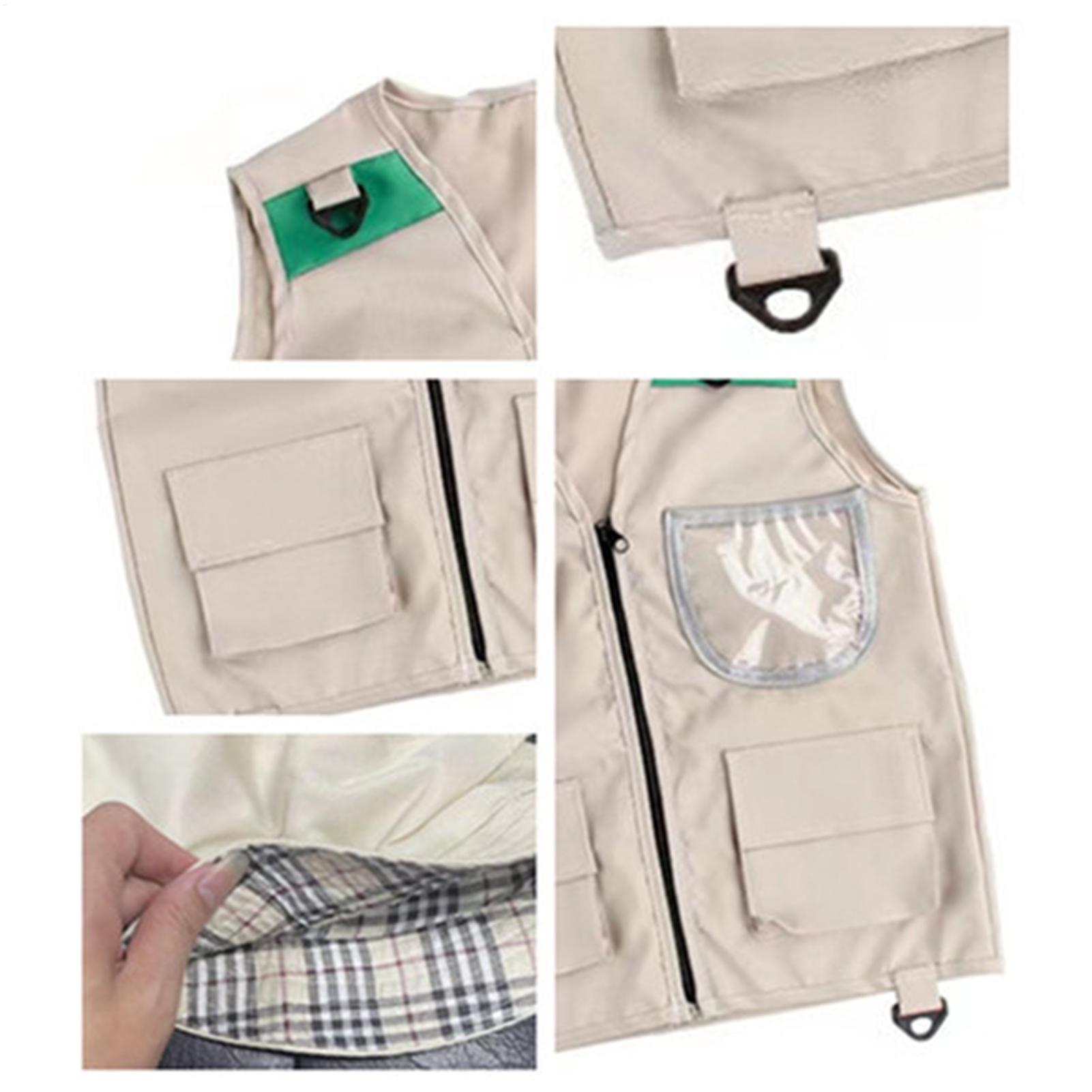 釣り用ベスト 子供用キャンプ服 帽子付き 自然探検おもちゃ  - Kids Outdoor Zoo のレビューと価格