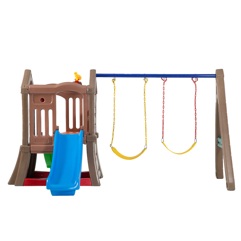 高品質子供用屋内外兼用プラスチック製ダブルスライド遊具、キッ - Kids Outdoor Swing のレビューと価格