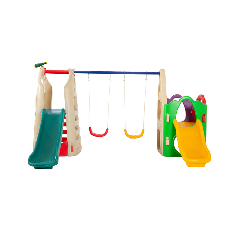 高品質子供用屋内外兼用プラスチック製ダブルスライド遊具、キッ - Kids Outdoor Swing のレビューと価格