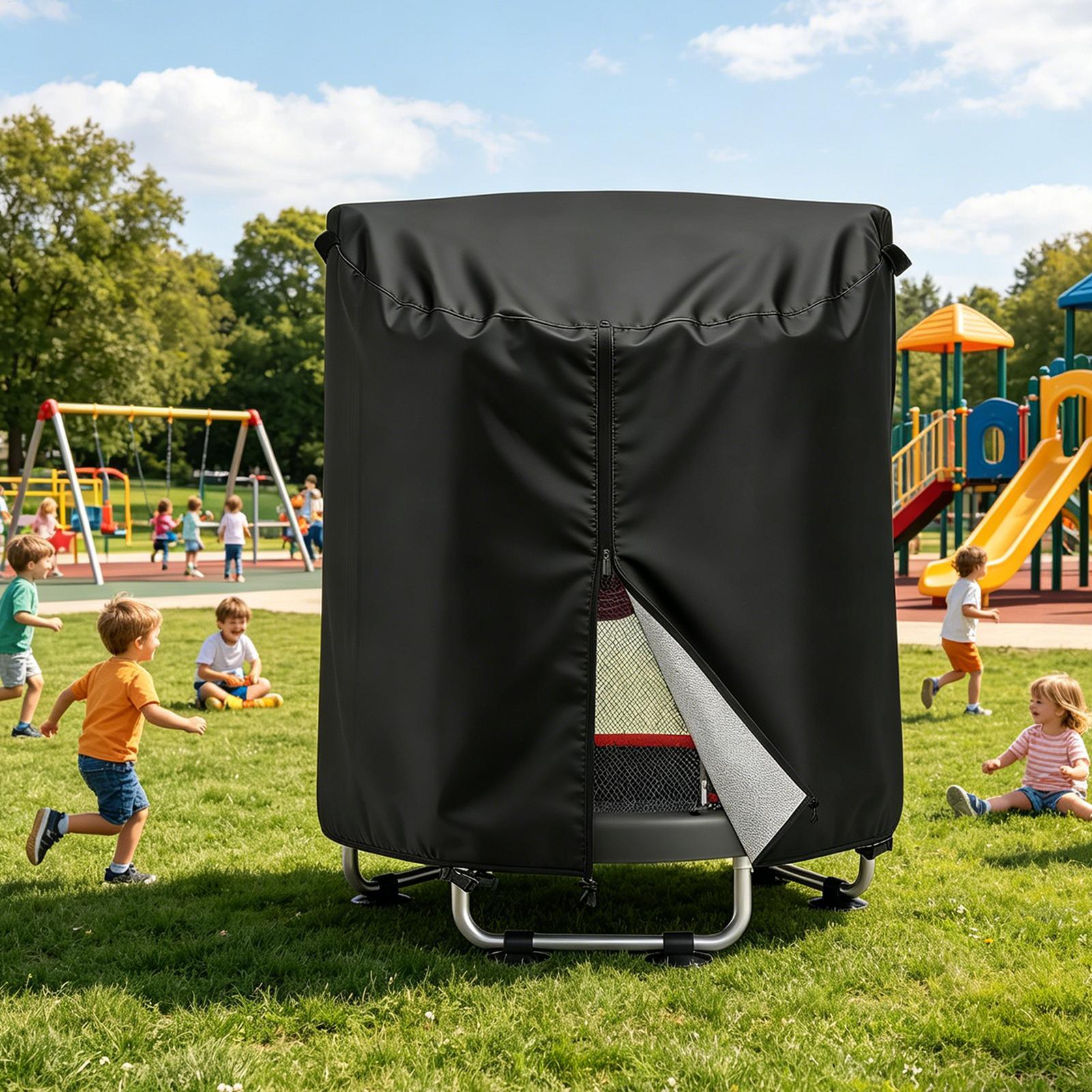 トランポリントップカバー UPF 50 防風日よけサンシェー - Kids Outdoor Trampoline のレビューと価格