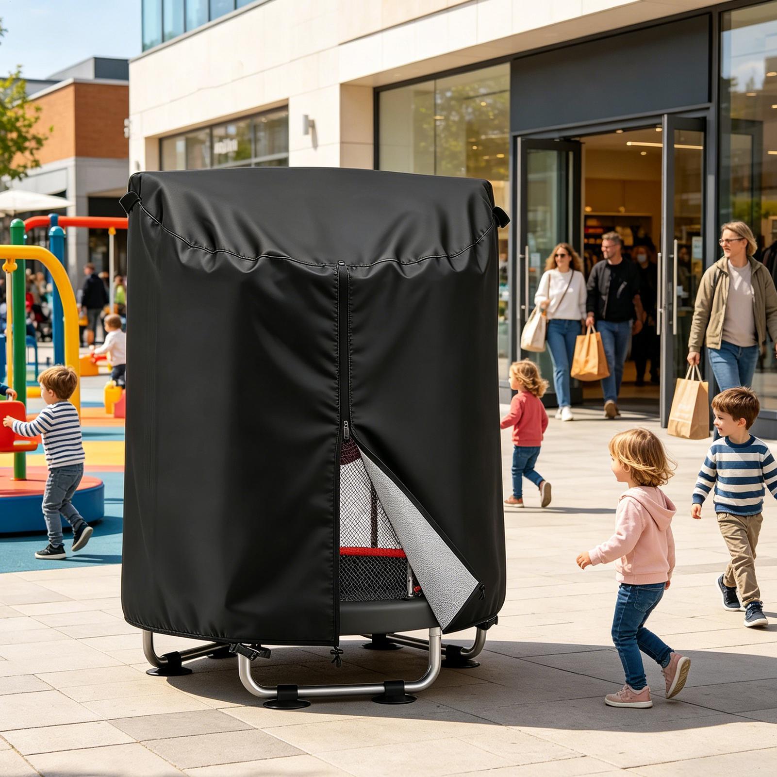 トランポリントップカバー UPF 50 防風日よけサンシェー - Kids Outdoor Trampoline のレビューと価格