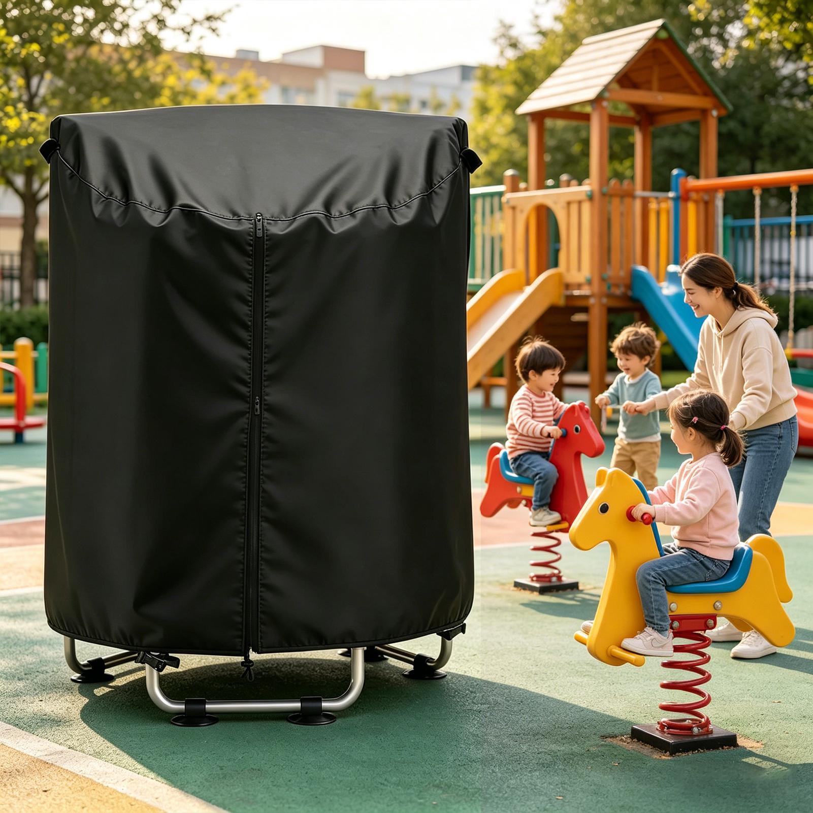 トランポリントップカバー UPF 50 防風日よけサンシェー - Kids Outdoor Trampoline のレビューと価格