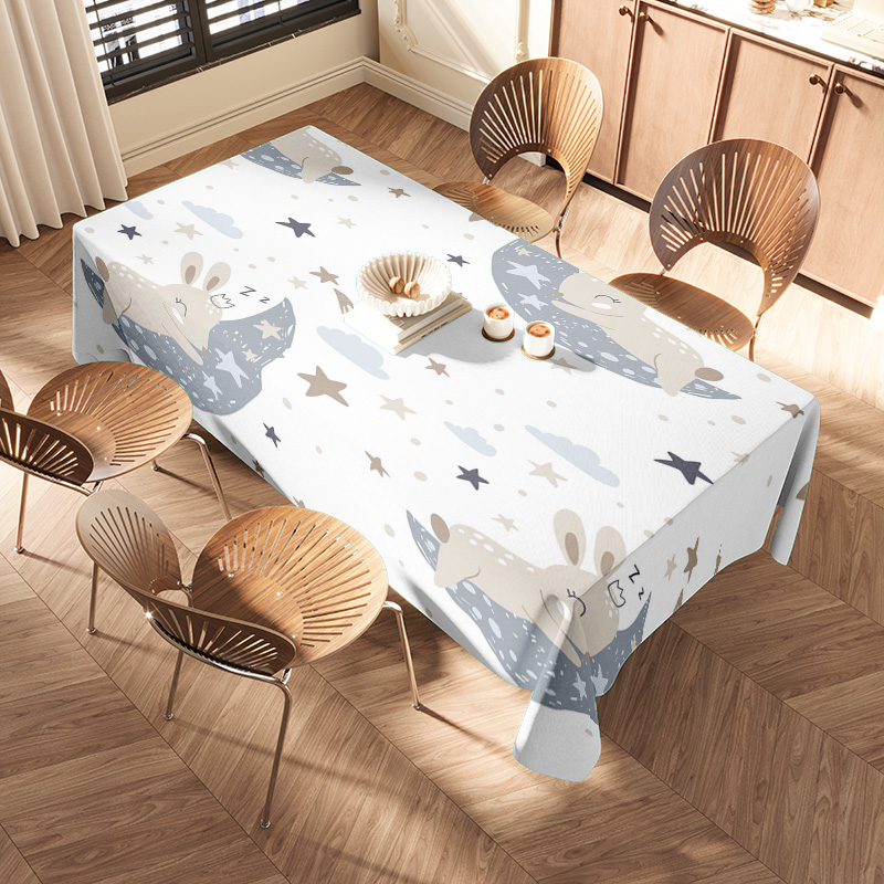 スペースをテーマにしたテーブルクロスセット、月のデザイン、子 - Kids Outdoor Dining Set のレビューと価格