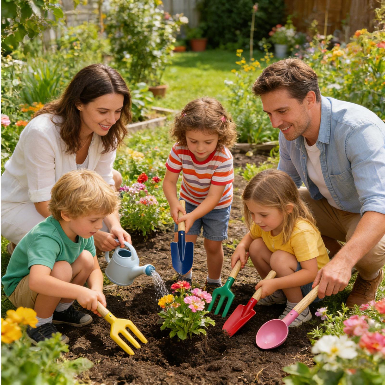 園芸ツール ポータブル教育キット 掘削・植栽セット 子供用  - Kids Outdoor Yard Tools のレビューと価格