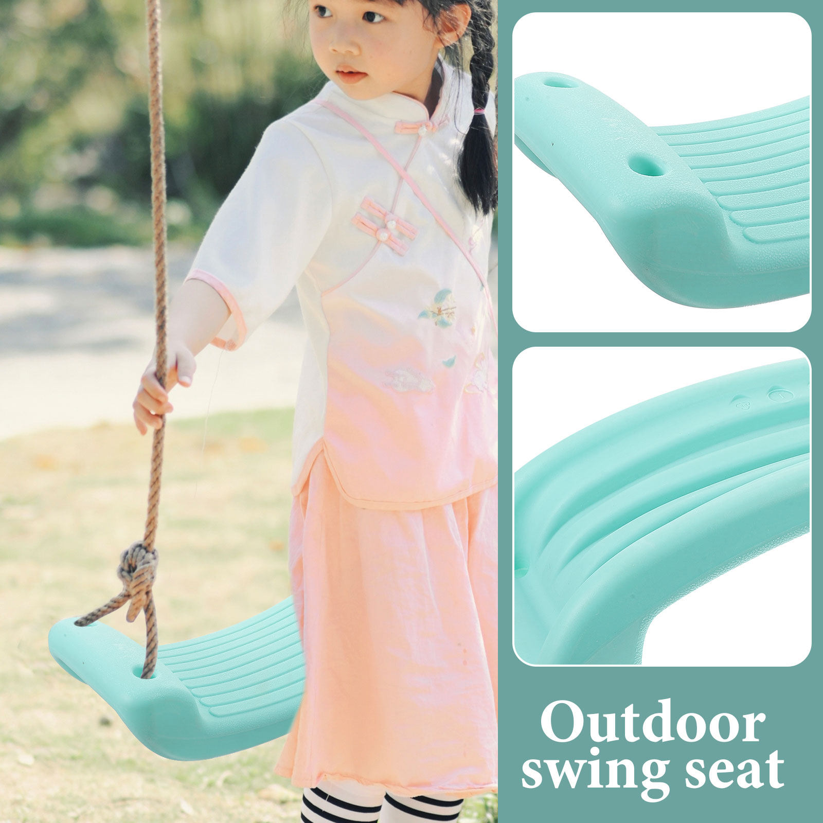 子供用ハンギングチェア プラスチック製スイングシートボード  - Kids Outdoor Swing Chair のレビューと価格