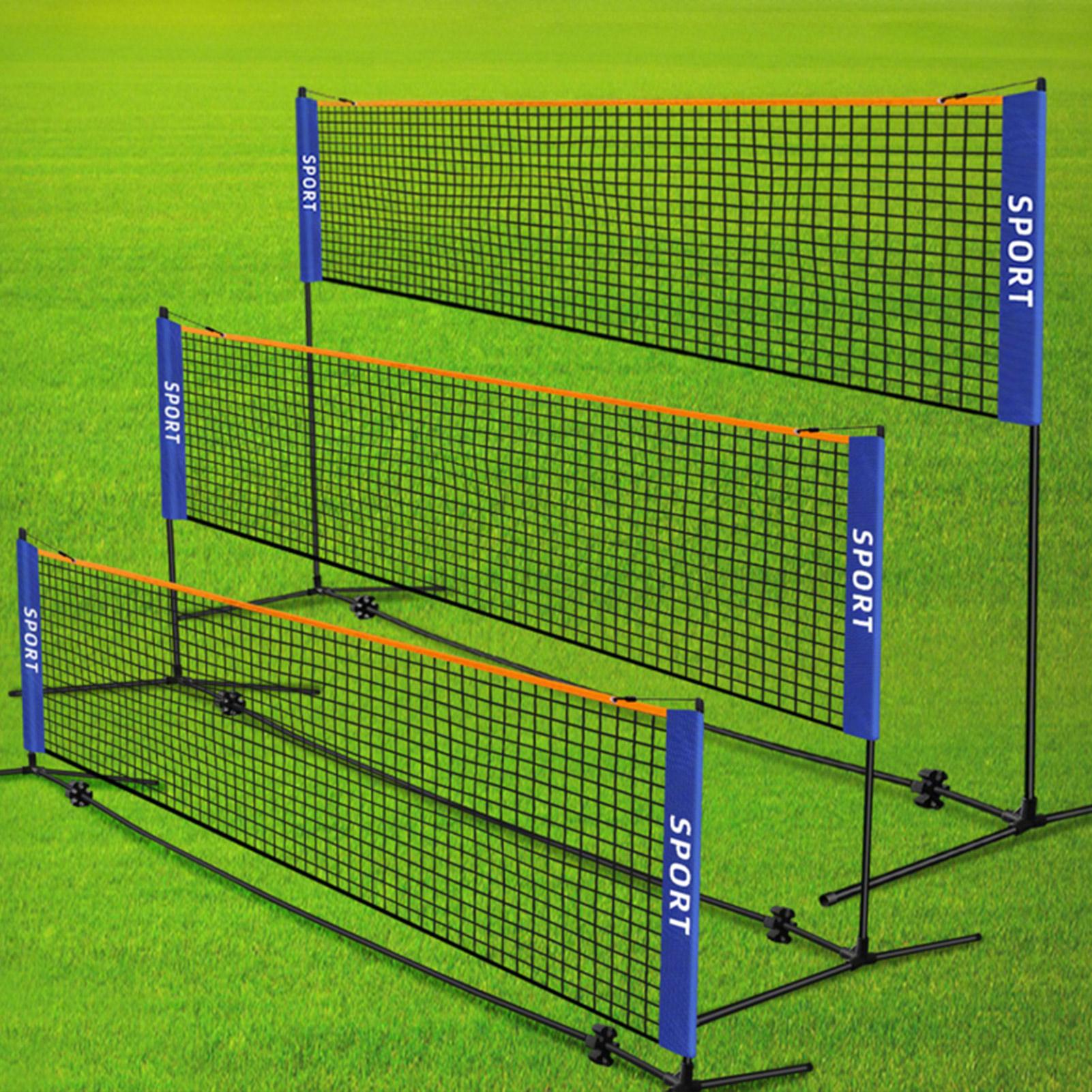 バドミントンネット高さ調節可能キッズバレーボールネットメッシ - Kids Outdoor Volleyball Net のレビューと価格