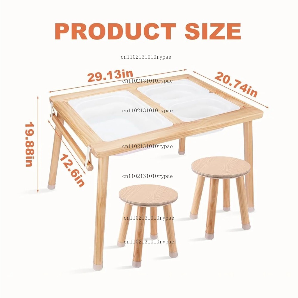 安全機能付きキッズセンサリーテーブル両面ボード幼児用プレイデ - Kids Outdoor Sensory Table のレビューと価格