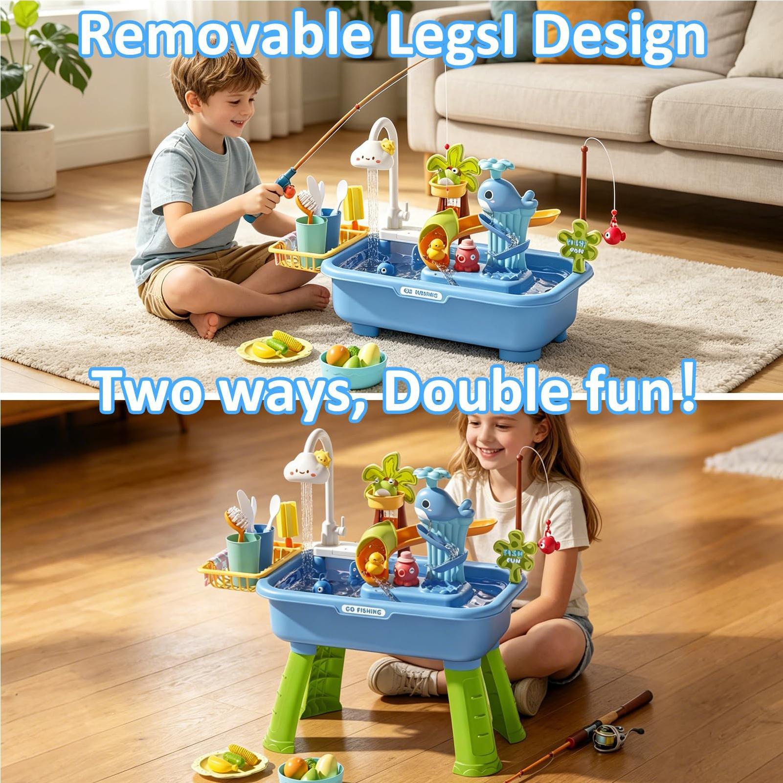 屋外水遊びテーブル 男の子 女の子 感覚遊びおもちゃ 夏 屋 - Kids Outdoor Sensory Table のレビューと価格
