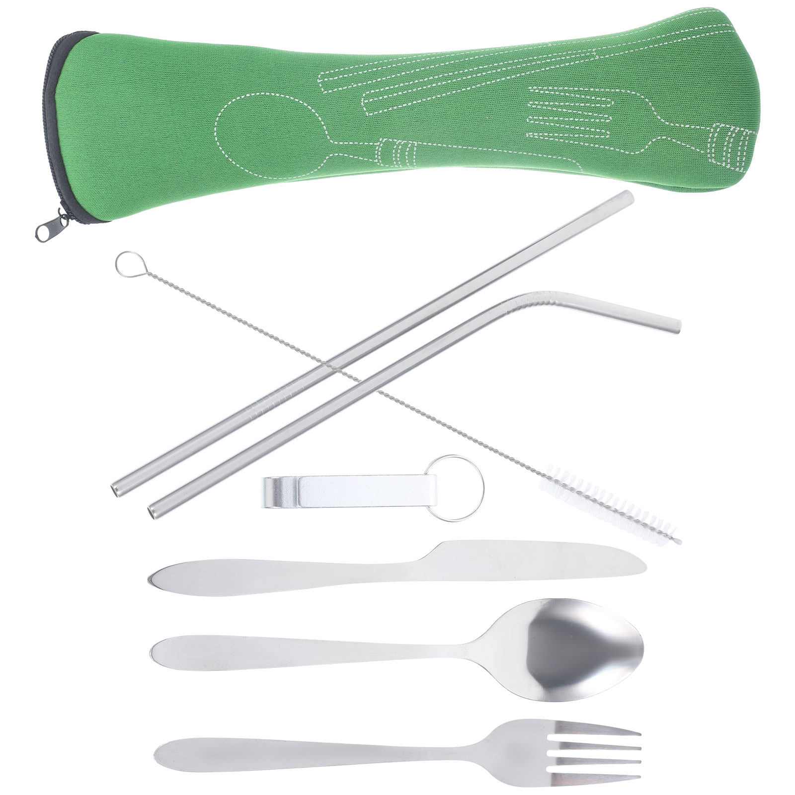 1セットの絶妙なステンレス鋼食器キットフォークスプーンカッタ - Kids Outdoor Dining Set のレビューと価格