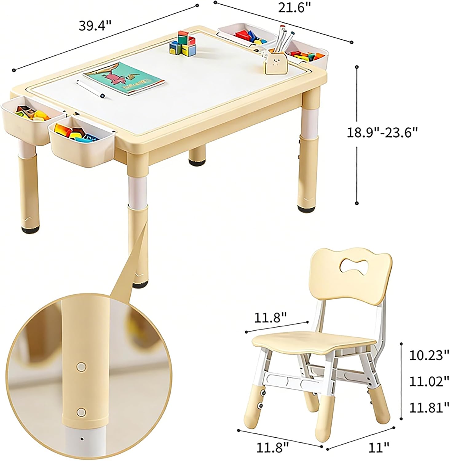 子供用砂場と水遊びテーブル、収納ボックス付き幼児用アクティビ - Kids Outdoor Sensory Table のレビューと価格