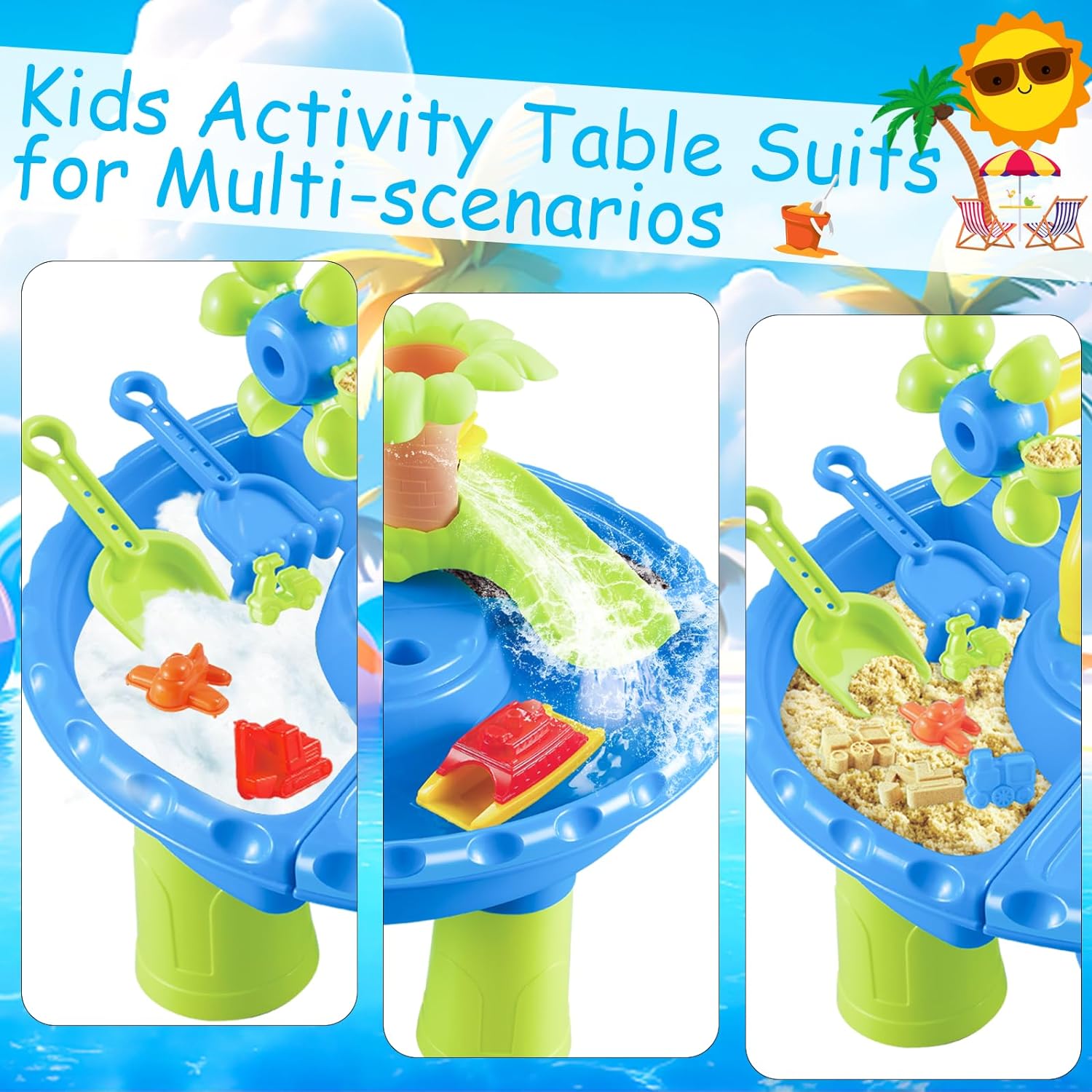 子供のためのテーブルのサンドボックス,屋外感覚の遊び,砂のお - Kids Outdoor Sensory Table のレビューと価格