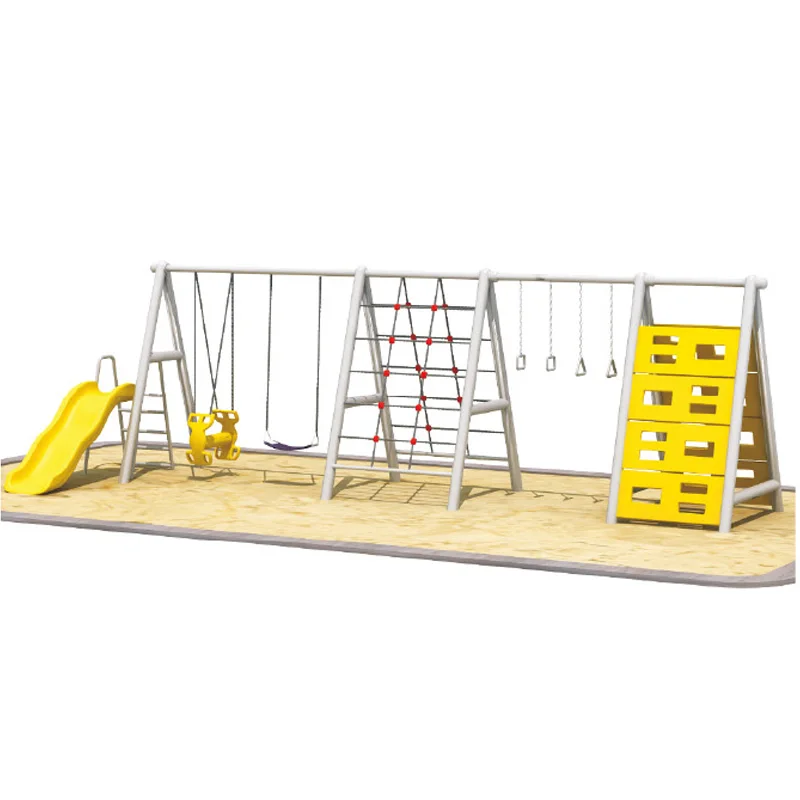 子供用遊具ブランコセット、シーソー付き金属製ブランコ椅子と滑 - Kids Outdoor Swing Chair のレビューと価格