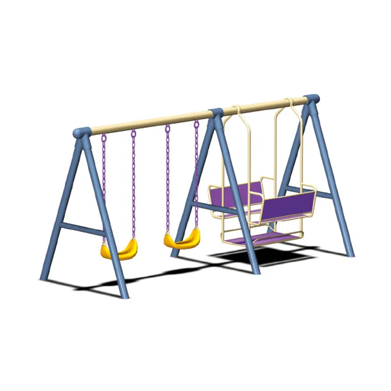 子供用遊具ブランコセット、シーソー付き金属製ブランコ椅子と滑 - Kids Outdoor Swing Chair のレビューと価格