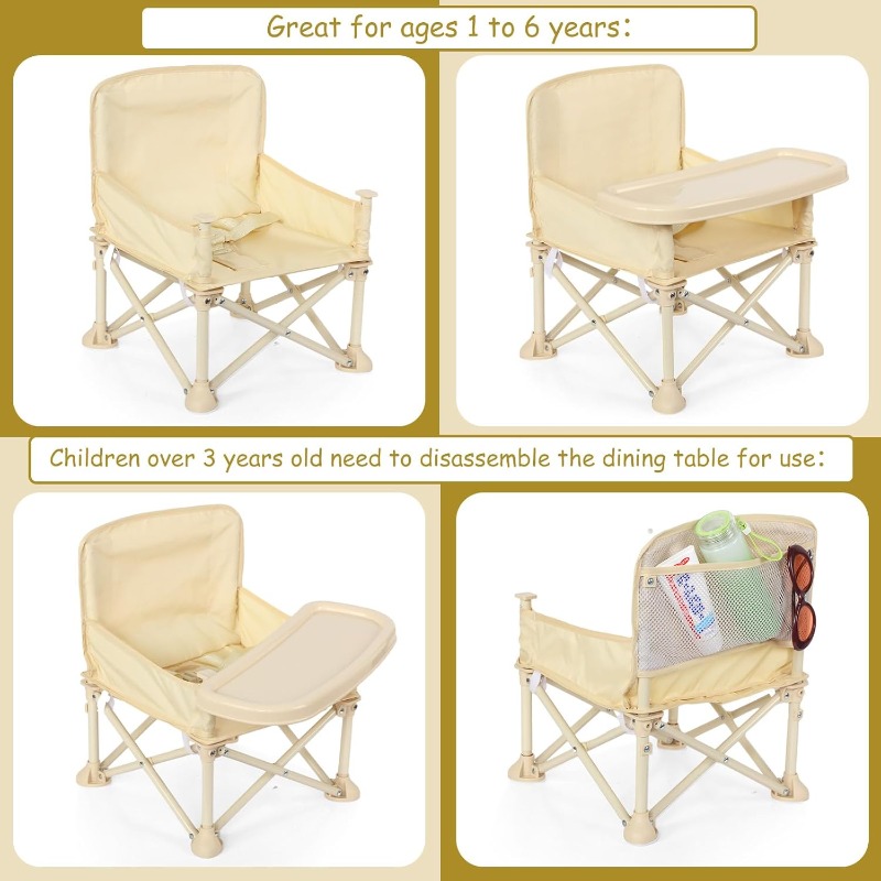 ベビー用屋外ビーチチェア、傘付き背もたれポケット、シートベル - Kids Outdoor Dining Table のレビューと価格