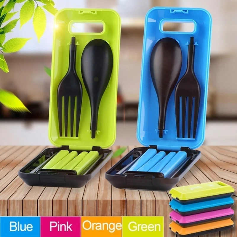 子供用折りたたみ式トラベル食器セット,子供用食器,包丁,弁当 - Kids Outdoor Dining Set のレビューと価格