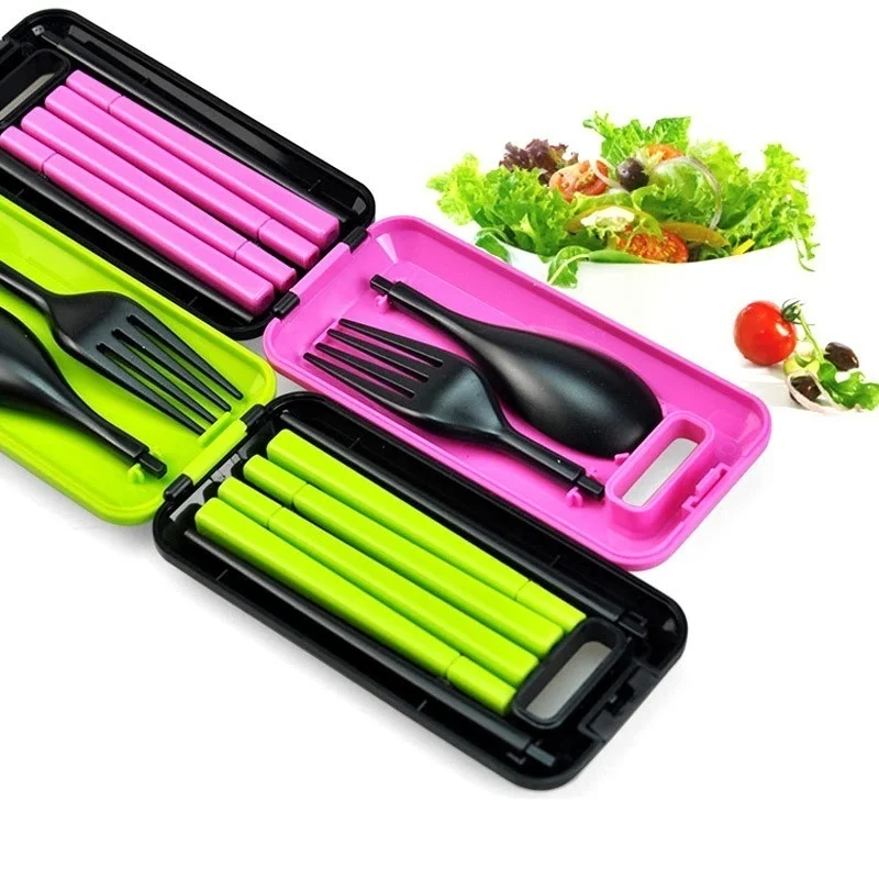 子供用折りたたみ式トラベル食器セット,子供用食器,包丁,弁当 - Kids Outdoor Dining Set のレビューと価格
