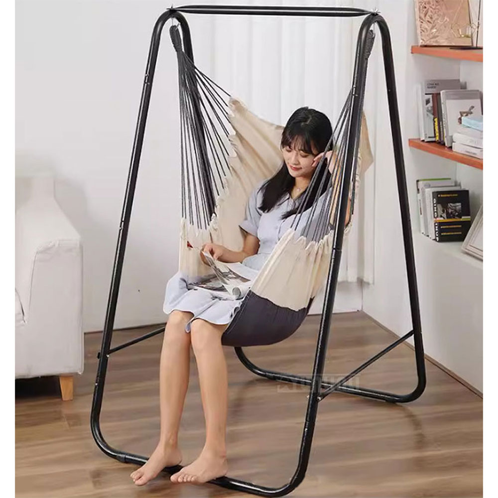 スイングスタンドハンモックハンギングチェア、簡単設置、屋内屋 - Kids Outdoor Hammock Chair のレビューと価格