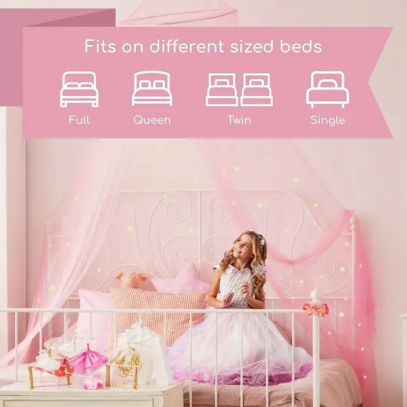 女の子のための星とプリンセスのプリントが付いたベッドの小屋, - Kids Outdoor Daybed のレビューと価格