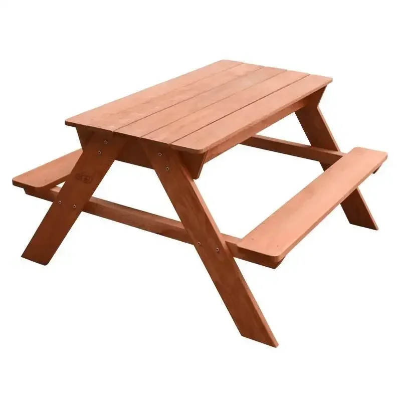 -屋外ピクニック木製ベンチ木製カバーセット砂と水の子供用アク - Kids Outdoor Bench Table のレビューと価格
