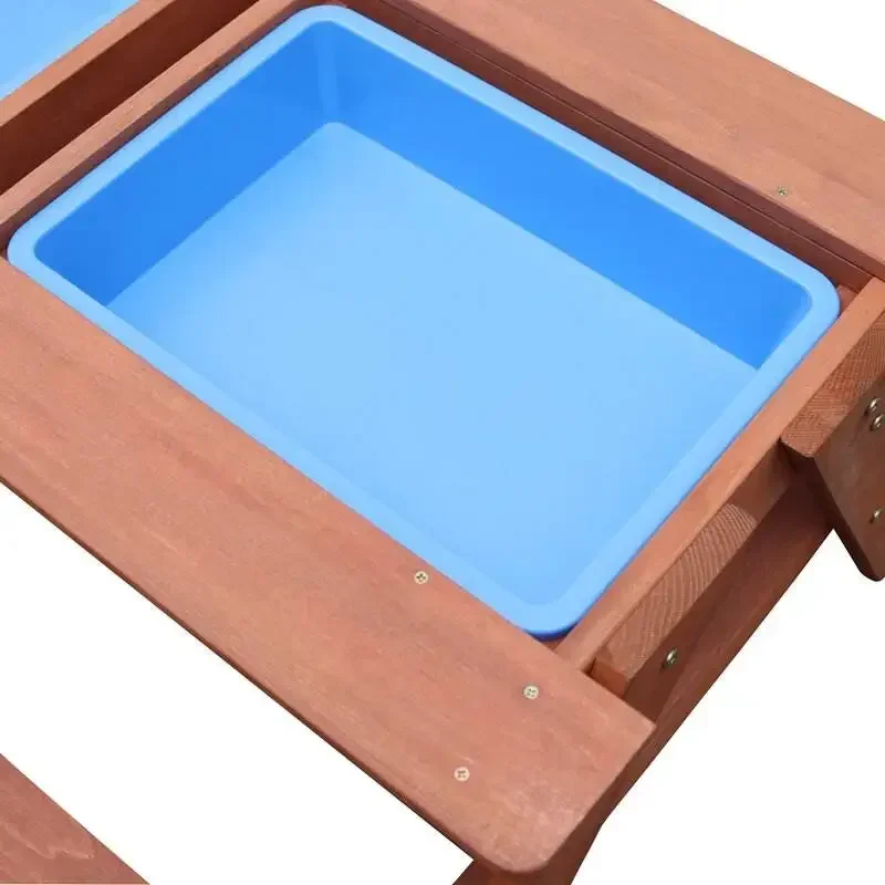 -屋外ピクニック木製ベンチ木製カバーセット砂と水の子供用アク - Kids Outdoor Bench Table のレビューと価格