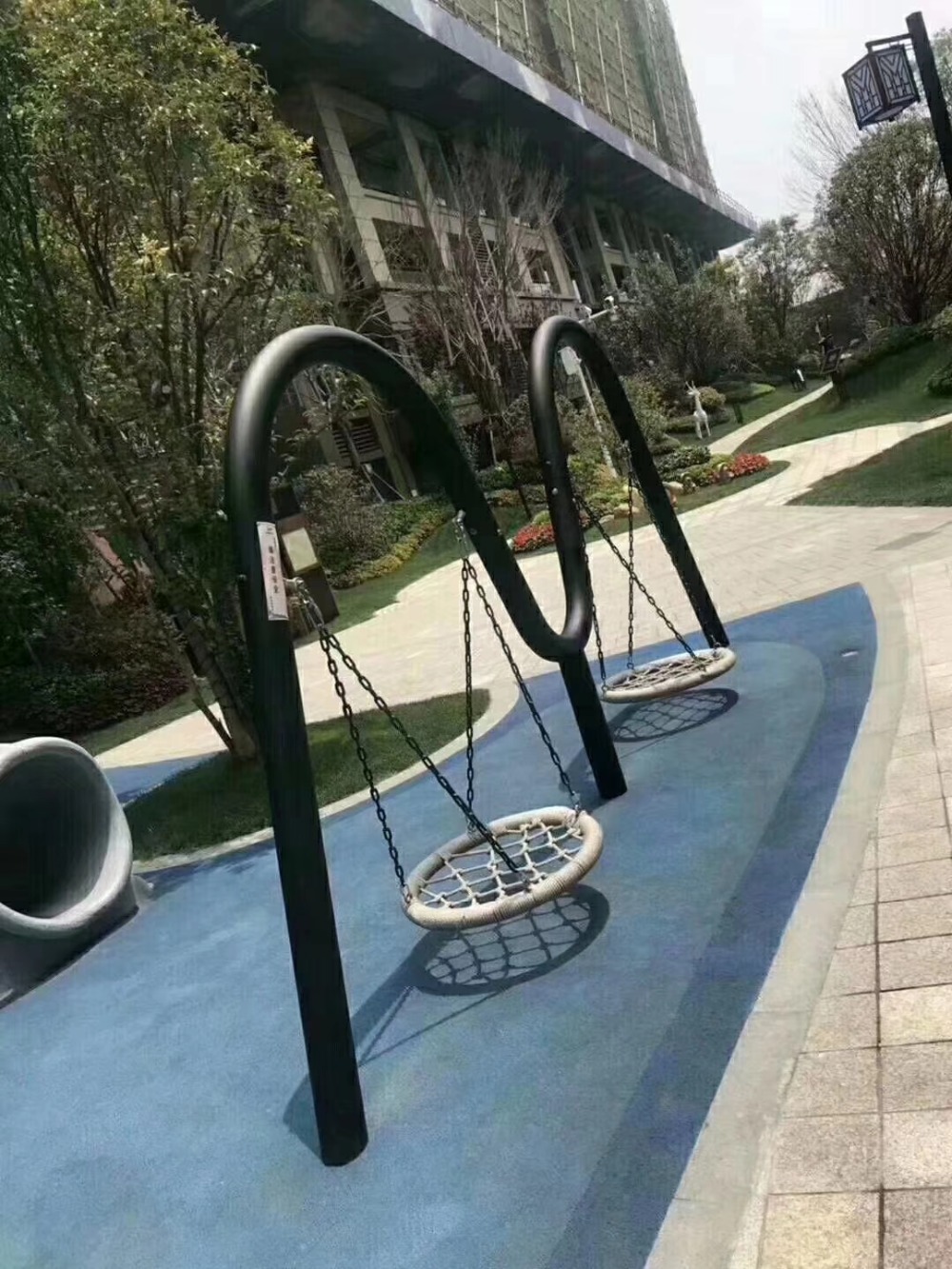 バングラデシュに輸出 子供用パティオスイング CE認証済み遊 - Kids Outdoor Swing Chair のレビューと価格