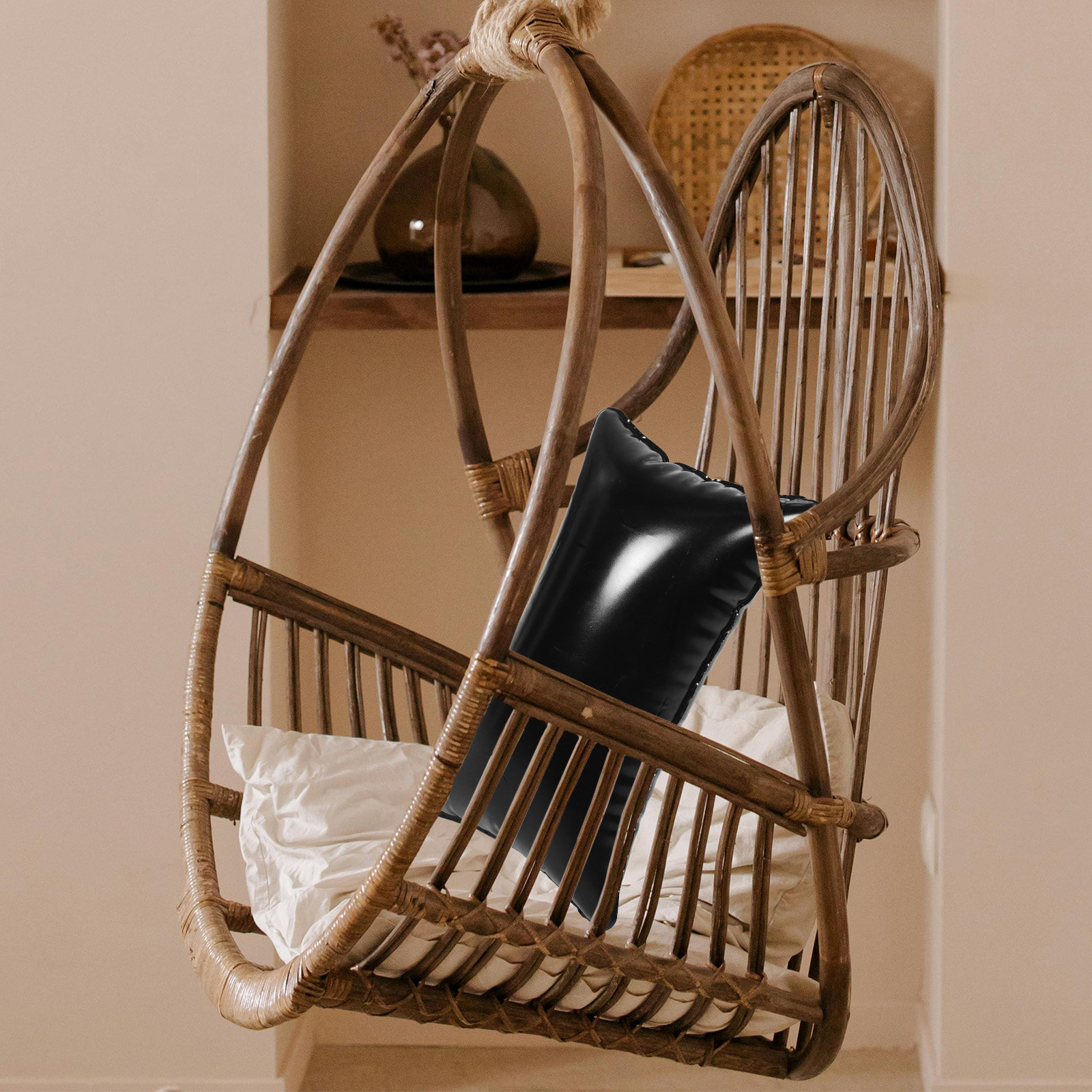 インフレータブルハンモッククッション子供用シート快適なポータ - Kids Outdoor Hammock Chair のレビューと価格
