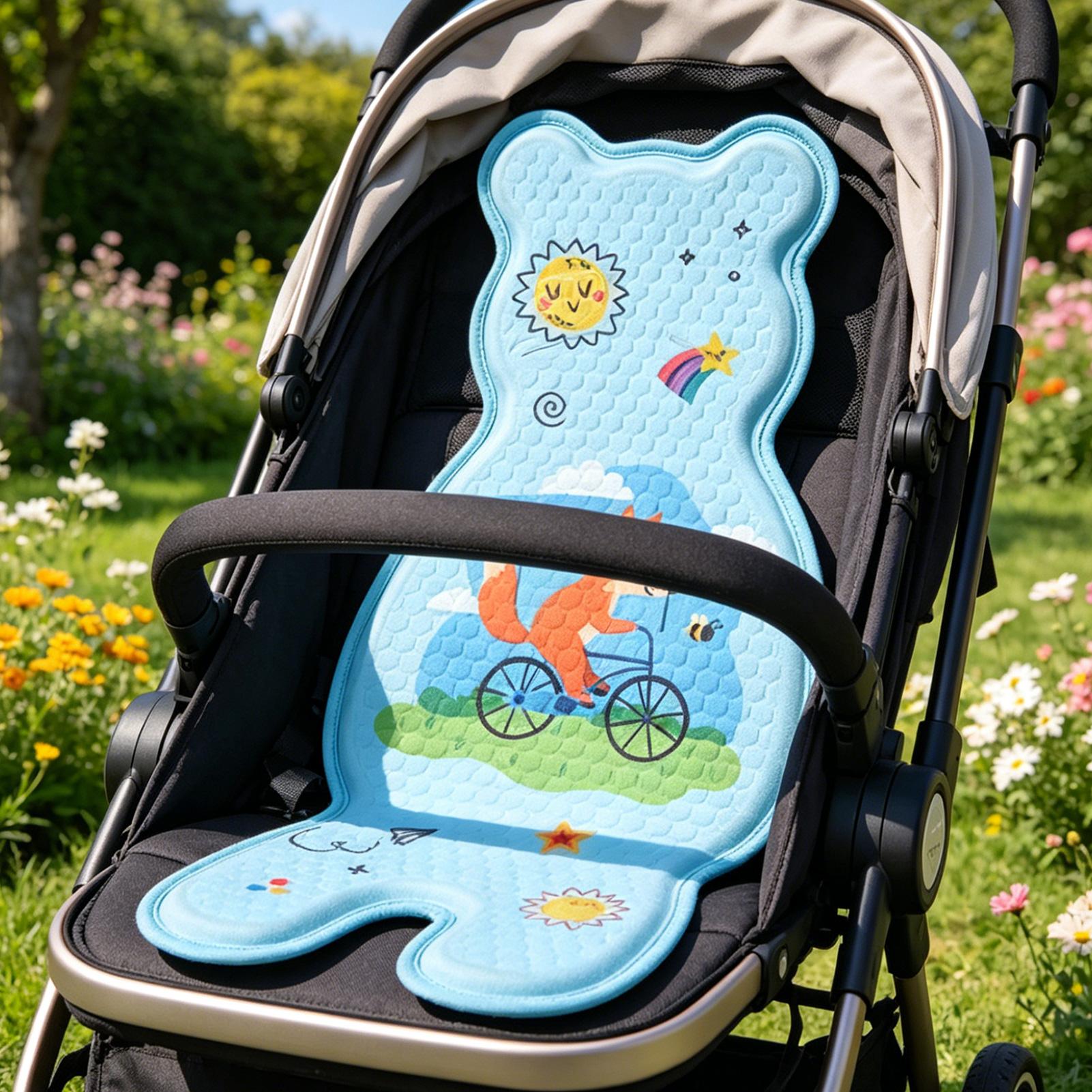 ベビーカー用冷却パッド通気性のある子供用アイスカーシートクッ - Kids Outdoor Swing Chair のレビューと価格