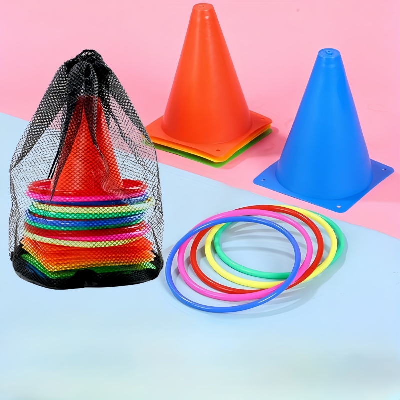 1セット トスコーンリング パーティーゲーム 子供用おもちゃ - Kids Outdoor Yard Tools のレビューと価格