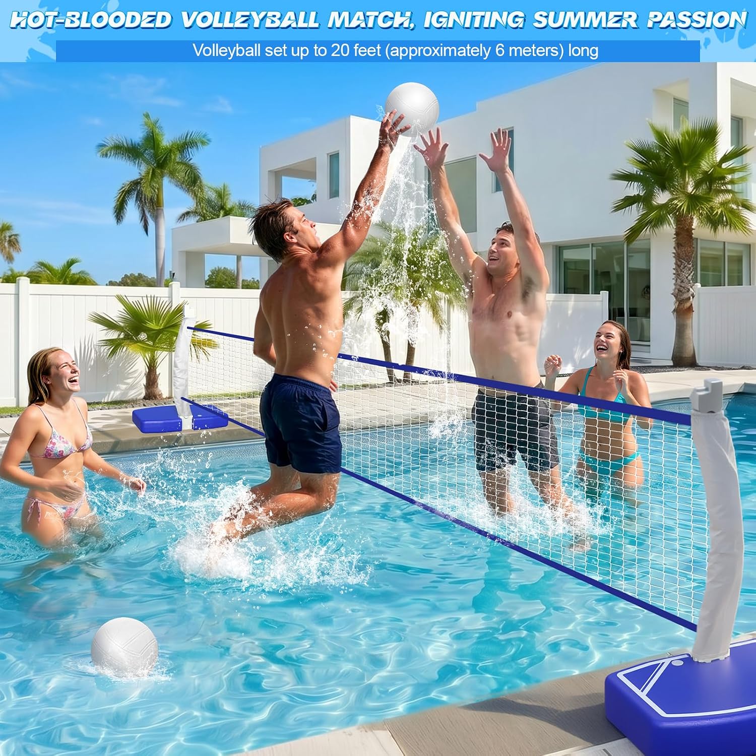 2-in-1プールバスケットボールフープとバレーボールネット - Kids Outdoor Volleyball Net のレビューと価格