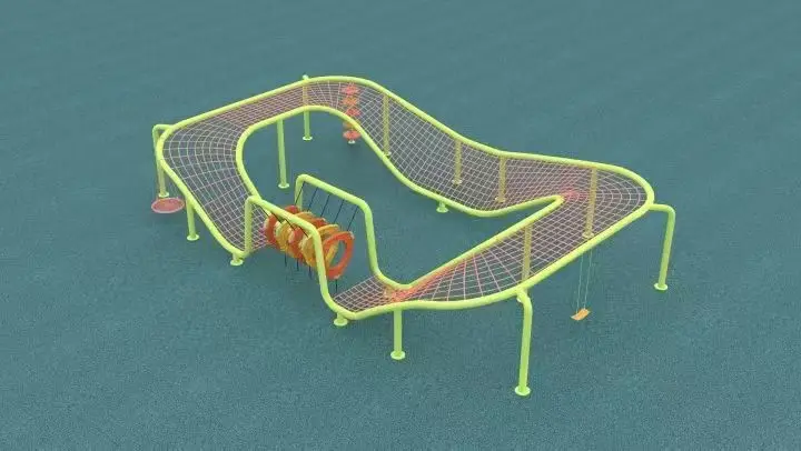 カスタムプラスチックロープネットクライミングトンネル、商業用 - Kids Outdoor Yard Equipment のレビューと価格