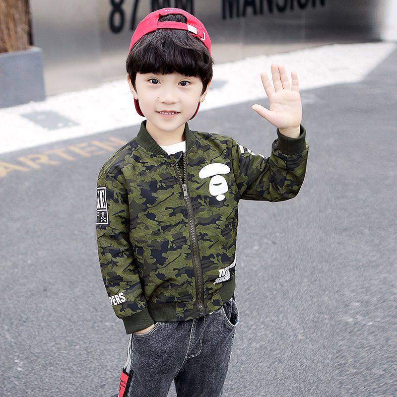 2025年新作 男の子用 迷彩柄 ベースボールジャケット ダ - Kids Outdoor Set のレビューと価格