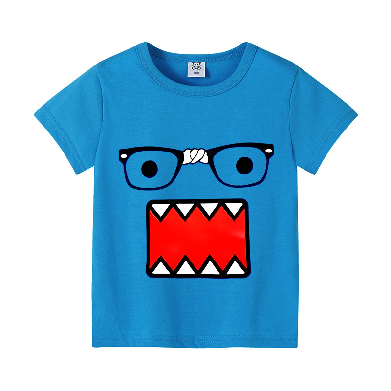 かわいいドモスくん半袖漫画少年少女服夏絶妙なファッションヒッ - Kids Outdoor Wear のレビューと価格