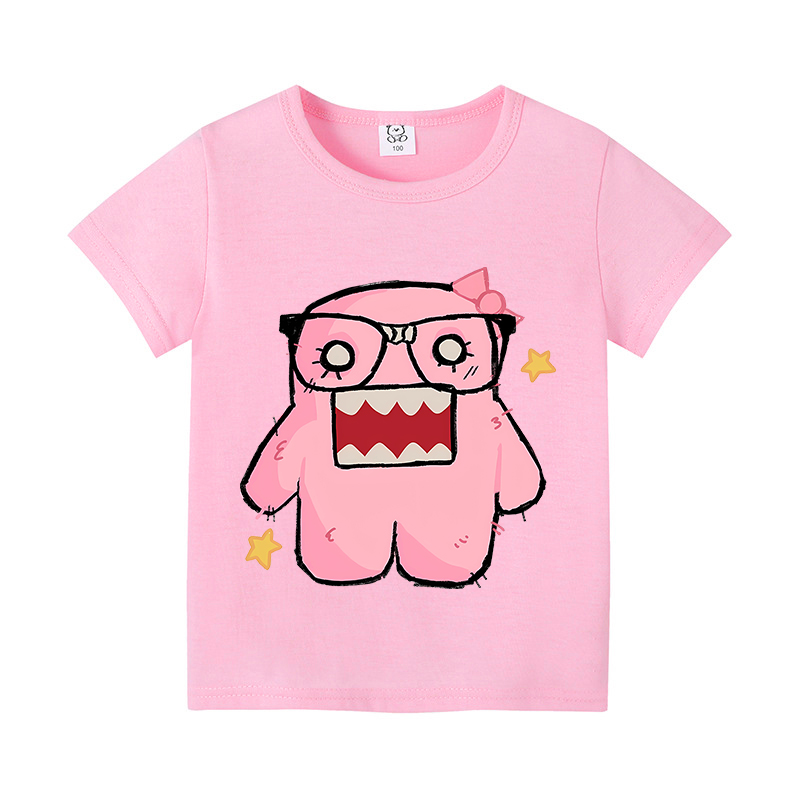 かわいいドモスくん半袖漫画少年少女服夏絶妙なファッションヒッ - Kids Outdoor Wear のレビューと価格